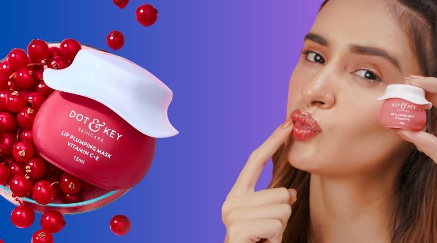 Dot & Key Vitamin C+E Flushed Red Lip Plumping Mask | Megafeedz