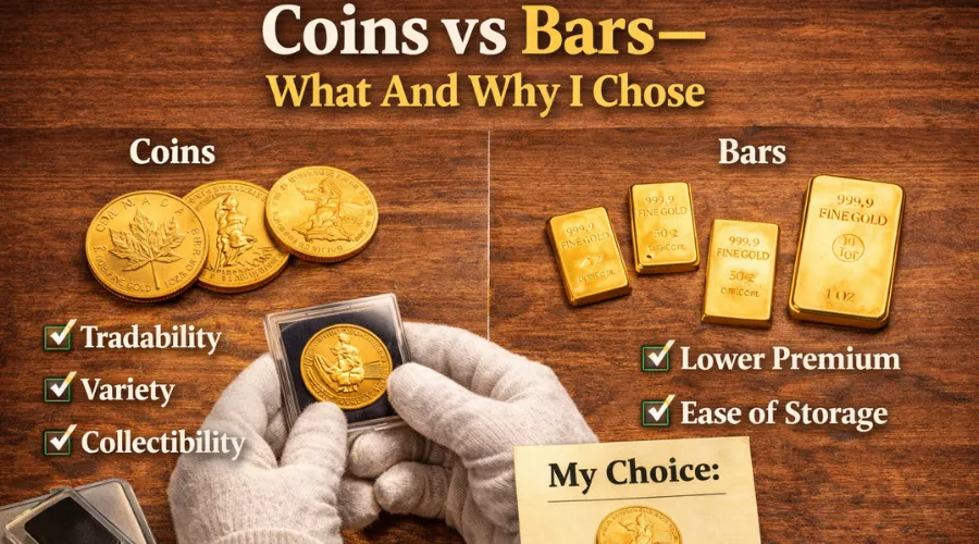 Coins vs Bars—What And Why I Chose