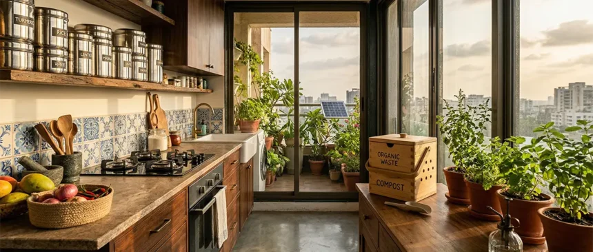 Minimalist zero-waste Indian kitchen setup for 2026.