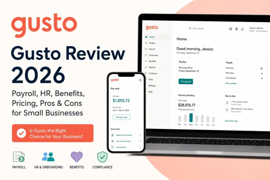 Gusto software review 2026 layout